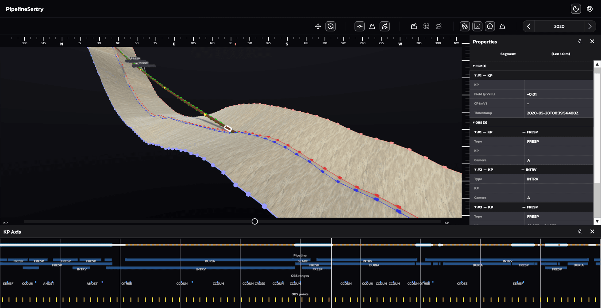 PipelineSentry digital twin interface