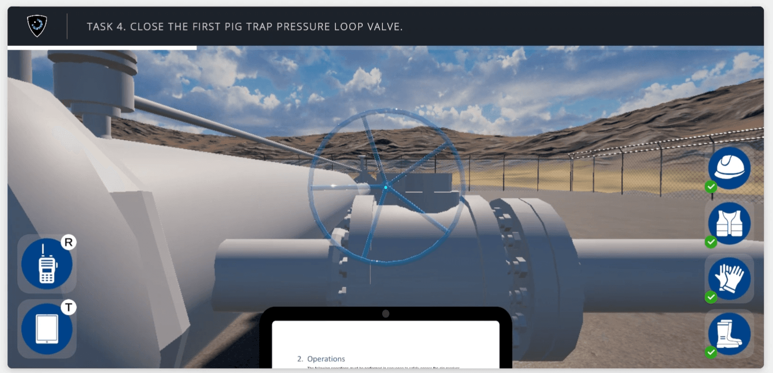 Browser-based procedural training simulation for safety-critical industrial operations