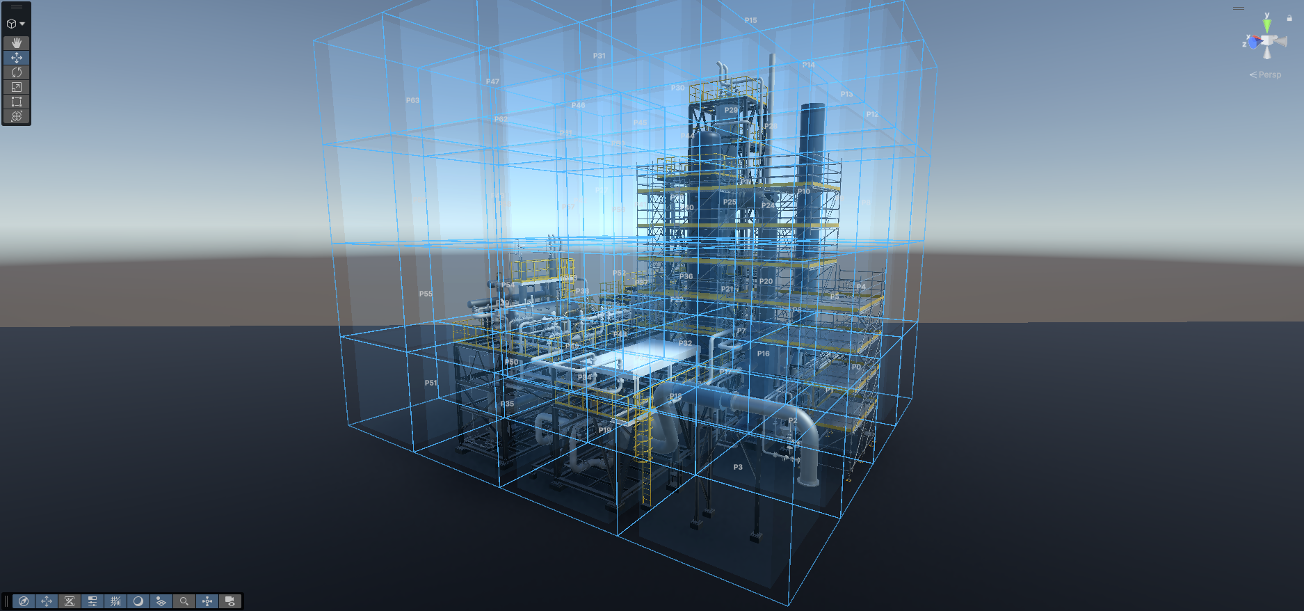 Scene view partition preview